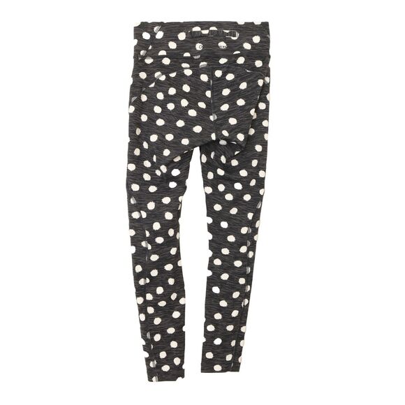 OUTDOOR VOICES TechSweat 3/4 Crop Leggings Size XS Polka Dot Print Black B27 - Picture 4 of 6